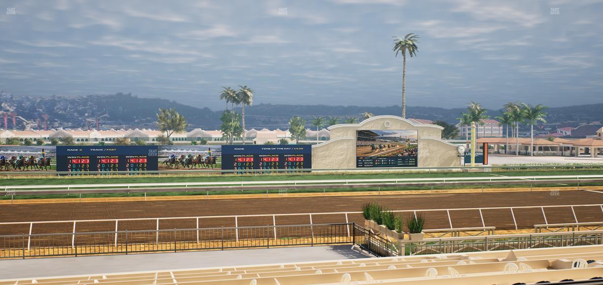 Del Mar Thoroughbred Club - Section Stretch Run Box 20 C Lvl 2 Seat View