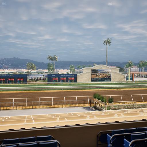 Del Mar Thoroughbred Club - Section Stretch Run Box 20 C Lvl 2 Seat View