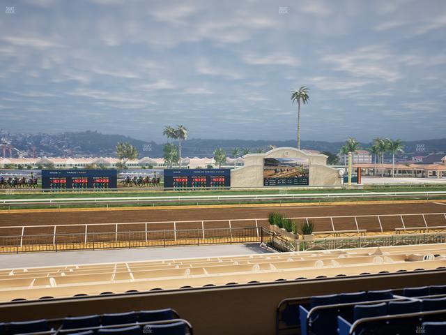 Del Mar Thoroughbred Club - Section Stretch Run Box 20 C Lvl 2 Seat View