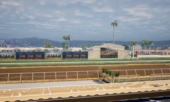 Del Mar Thoroughbred Club - Section Stretch Run Box 20 C Lvl 2 Seat View