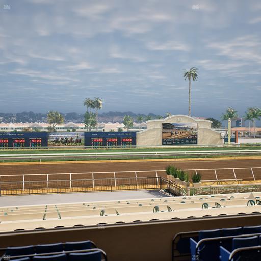 Del Mar Thoroughbred Club - Section Stretch Run Box 20 C Lvl 2 Seat View