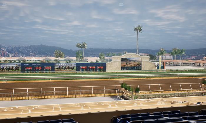 Del Mar Thoroughbred Club - Section Stretch Run Box 20 D Lvl 2 Seat View
