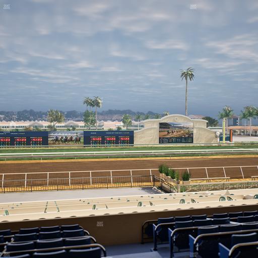 Del Mar Thoroughbred Club - Section Stretch Run Box 20 D Lvl 2 Seat View
