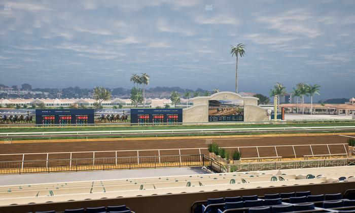 Del Mar Thoroughbred Club - Section Stretch Run Box 20 D Lvl 2 Seat View