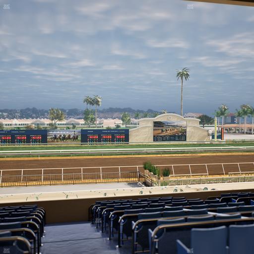 Del Mar Thoroughbred Club - Section Stretch Run Box 20 E Lvl 3 Seat View