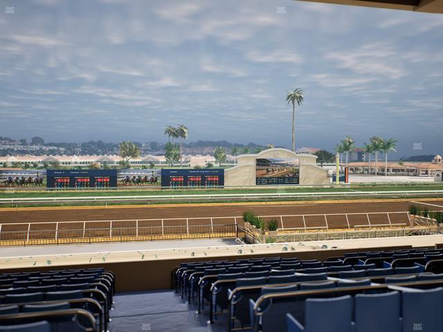 Del Mar Thoroughbred Club - Section Stretch Run Box 20 E Lvl 3 Seat View