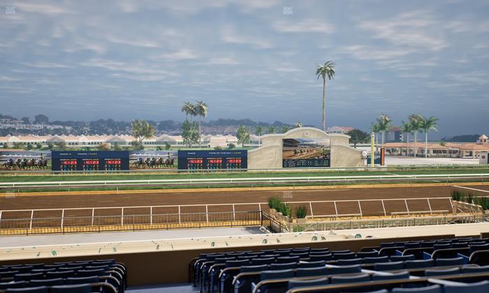 Del Mar Thoroughbred Club - Section Stretch Run Box 20 E Lvl 3 Seat View