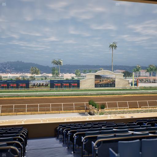 Del Mar Thoroughbred Club - Section Stretch Run Box 20 E Lvl 3 Seat View