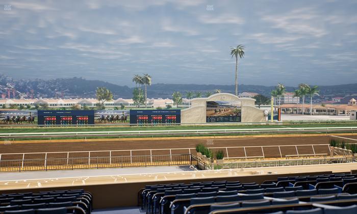 Del Mar Thoroughbred Club - Section Stretch Run Box 20 E Lvl 3 Seat View