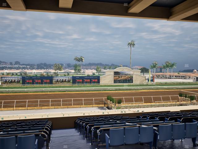 Del Mar Thoroughbred Club - Section Stretch Run Box 20 F Lvl 3 Seat View