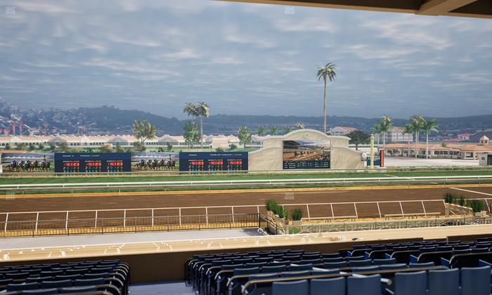 Del Mar Thoroughbred Club - Section Stretch Run Box 20 F Lvl 3 Seat View