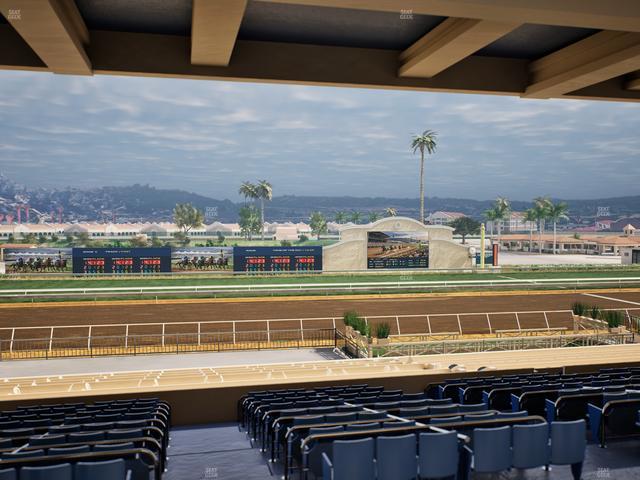 Del Mar Thoroughbred Club - Section Stretch Run Box 20 G Lvl 3 Seat View