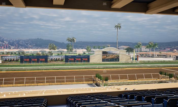 Del Mar Thoroughbred Club - Section Stretch Run Box 20 G Lvl 3 Seat View