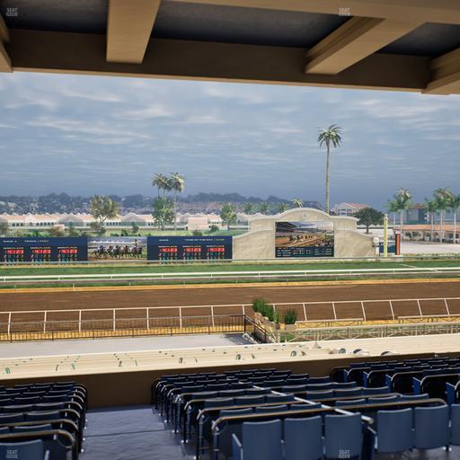 Del Mar Thoroughbred Club - Section Stretch Run Box 20 G Lvl 3 Seat View