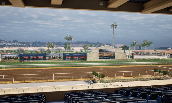 Del Mar Thoroughbred Club - Section Stretch Run Box 20 G Lvl 3 Seat View