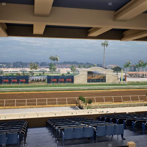 Del Mar Thoroughbred Club - Section Stretch Run Box 20 H Lvl 3 Seat View