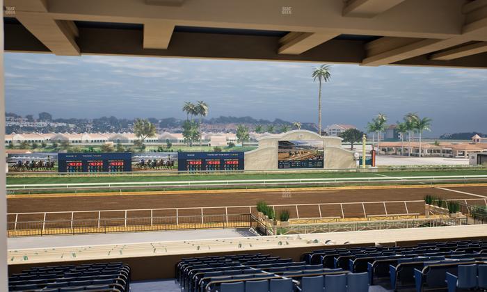 Del Mar Thoroughbred Club - Section Stretch Run Box 20 H Lvl 3 Seat View