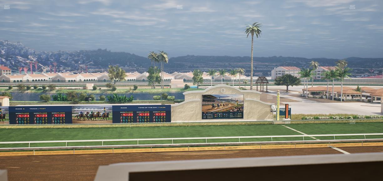 Del Mar Thoroughbred Club - Section Stretch Run Box 20 K Lvl 4 Seat View