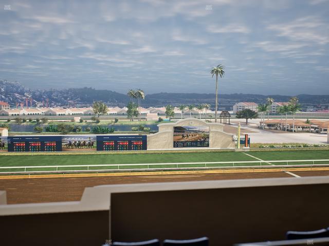 Del Mar Thoroughbred Club - Section Stretch Run Box 20 K Lvl 4 Seat View