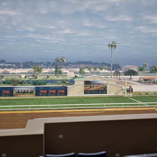 Del Mar Thoroughbred Club - Section Stretch Run Box 20 K Lvl 4 Seat View