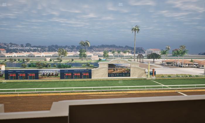 Del Mar Thoroughbred Club - Section Stretch Run Box 20 K Lvl 4 Seat View