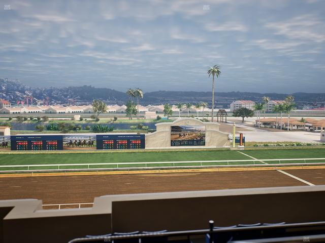 Del Mar Thoroughbred Club - Section Stretch Run Box 20 L Lvl 4 Seat View