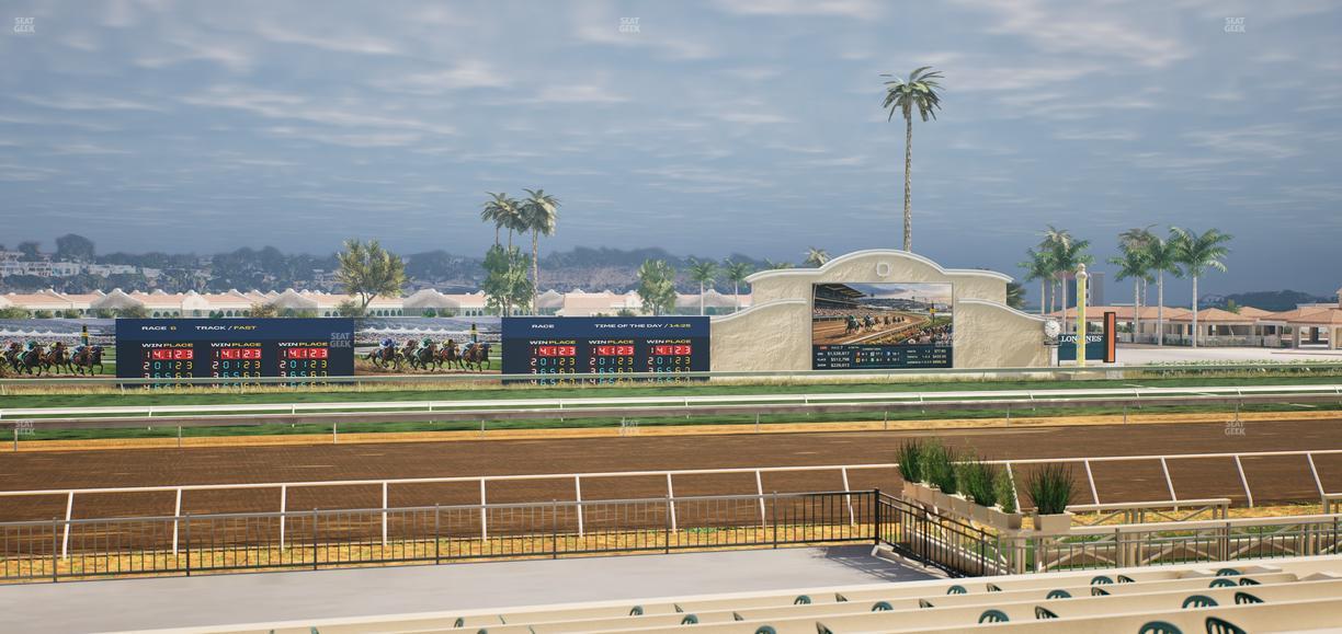 Del Mar Thoroughbred Club - Section Stretch Run Box 21 A Lvl 2 Seat View
