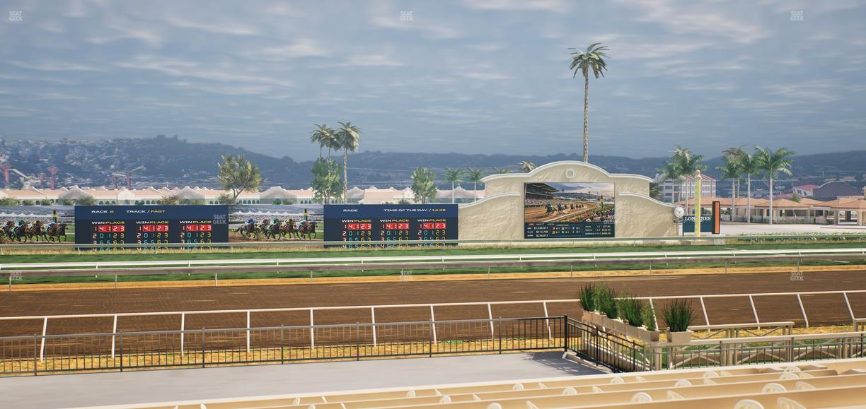 Del Mar Thoroughbred Club - Section Stretch Run Box 21 A Lvl 2 Seat View