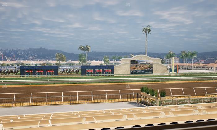 Del Mar Thoroughbred Club - Section Stretch Run Box 21 B Lvl 2 Seat View
