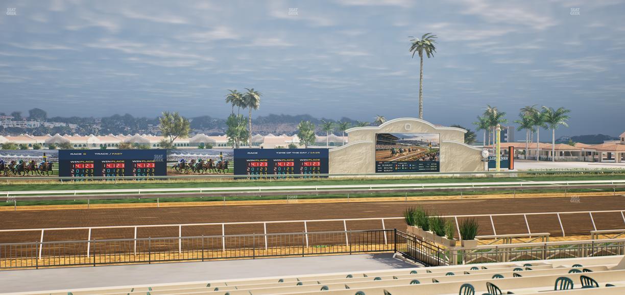 Del Mar Thoroughbred Club - Section Stretch Run Box 21 B Lvl 2 Seat View