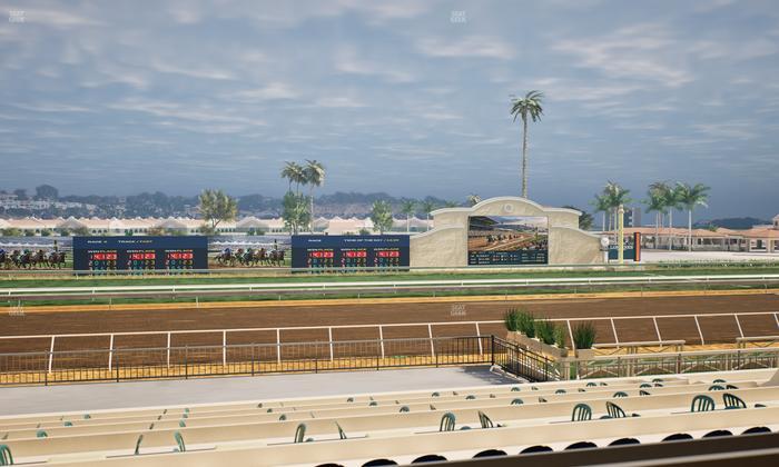 Del Mar Thoroughbred Club - Section Stretch Run Box 21 B Lvl 2 Seat View