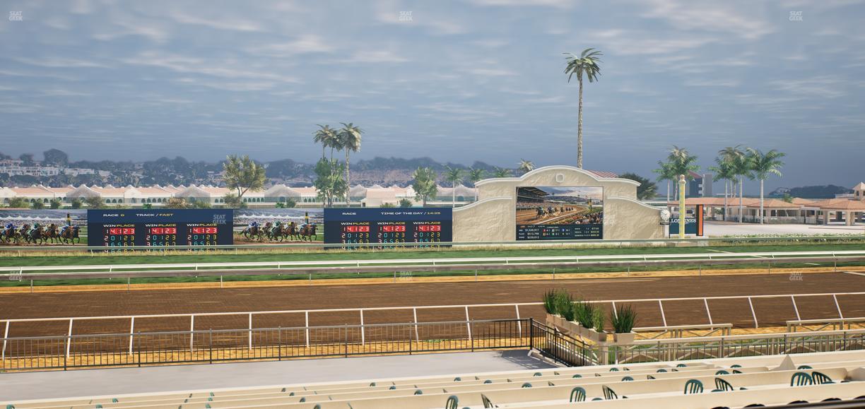 Del Mar Thoroughbred Club - Section Stretch Run Box 21 C Lvl 2 Seat View