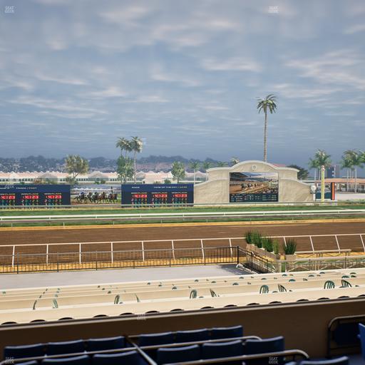 Del Mar Thoroughbred Club - Section Stretch Run Box 21 C Lvl 2 Seat View