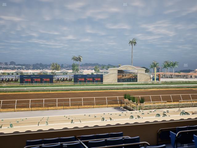 Del Mar Thoroughbred Club - Section Stretch Run Box 21 C Lvl 2 Seat View