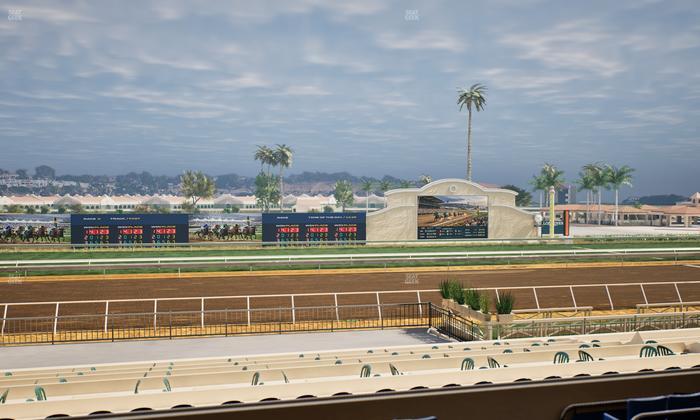 Del Mar Thoroughbred Club - Section Stretch Run Box 21 C Lvl 2 Seat View