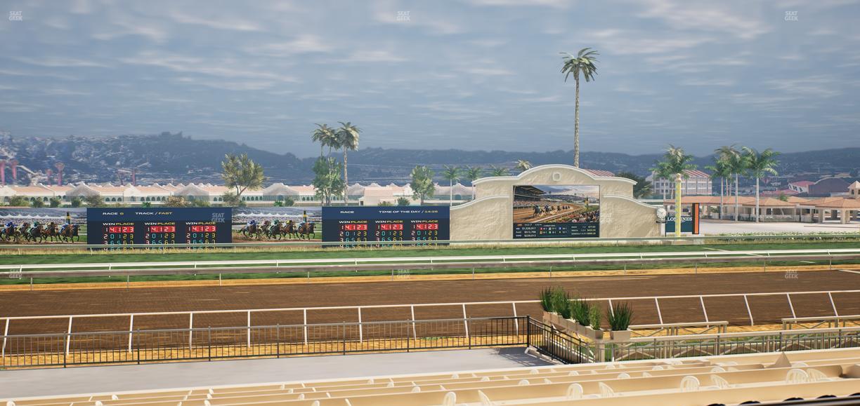 Del Mar Thoroughbred Club - Section Stretch Run Box 21 C Lvl 2 Seat View