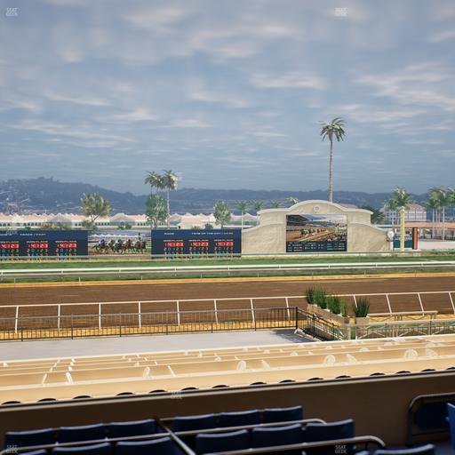 Del Mar Thoroughbred Club - Section Stretch Run Box 21 C Lvl 2 Seat View