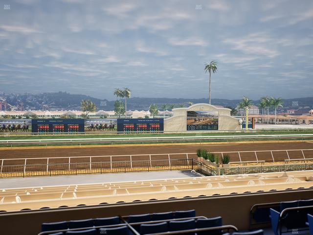 Del Mar Thoroughbred Club - Section Stretch Run Box 21 C Lvl 2 Seat View