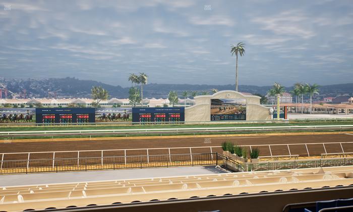 Del Mar Thoroughbred Club - Section Stretch Run Box 21 C Lvl 2 Seat View