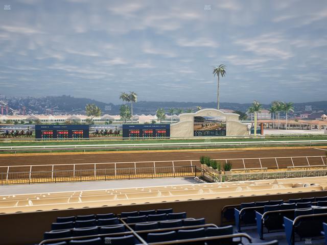 Del Mar Thoroughbred Club - Section Stretch Run Box 21 D Lvl 2 Seat View