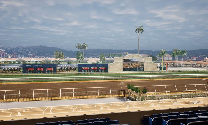 Del Mar Thoroughbred Club - Section Stretch Run Box 21 D Lvl 2 Seat View