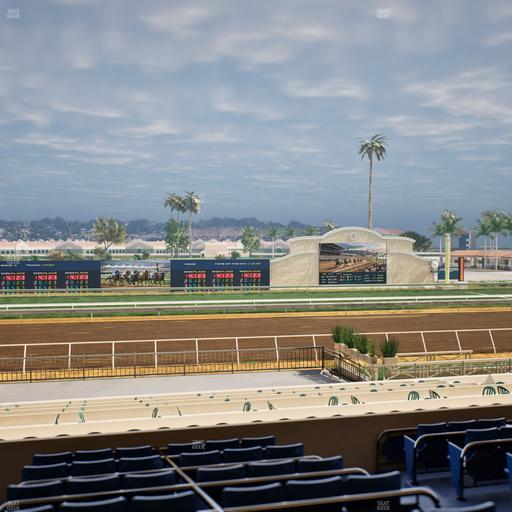 Del Mar Thoroughbred Club - Section Stretch Run Box 21 D Lvl 2 Seat View