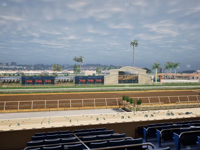 Del Mar Thoroughbred Club - Section Stretch Run Box 21 D Lvl 2 Seat View
