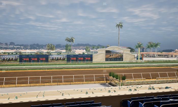 Del Mar Thoroughbred Club - Section Stretch Run Box 21 D Lvl 2 Seat View