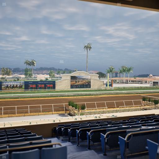 Del Mar Thoroughbred Club - Section Stretch Run Box 21 E Lvl 3 Seat View