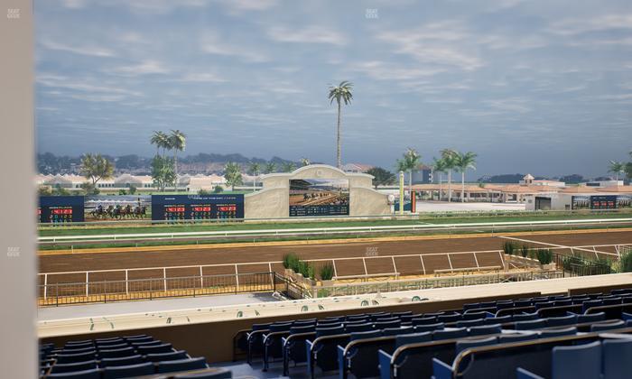 Del Mar Thoroughbred Club - Section Stretch Run Box 21 E Lvl 3 Seat View