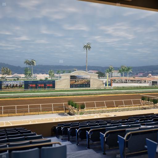 Del Mar Thoroughbred Club - Section Stretch Run Box 21 E Lvl 3 Seat View