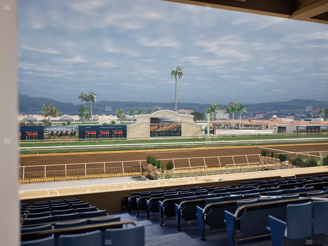 Del Mar Thoroughbred Club - Section Stretch Run Box 21 E Lvl 3 Seat View