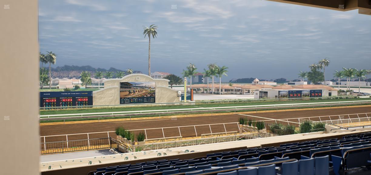 Del Mar Thoroughbred Club - Section Stretch Run Box 21 F Lvl 3 Seat View
