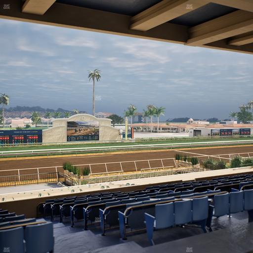 Del Mar Thoroughbred Club - Section Stretch Run Box 21 F Lvl 3 Seat View